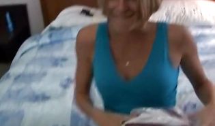 Beguiling blonde Christen with big natural tits is getting fucked the way she likes by stranger