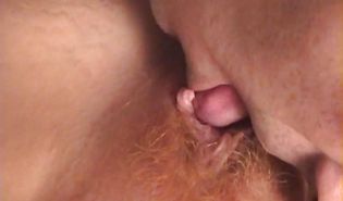 Aroused redhead Masha gets super excited when fuckmate begins licking her tits the way she likes a lot